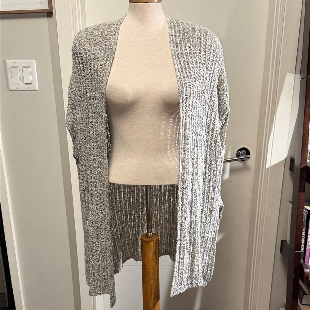 Garage Heather Gray Open-Front Cardigan
